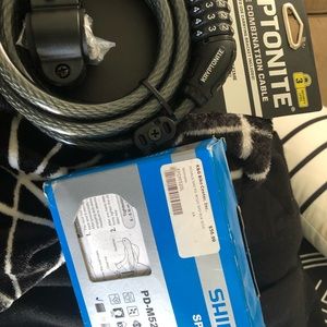 SPD Clip Pedals and Kryptonite lock bundle